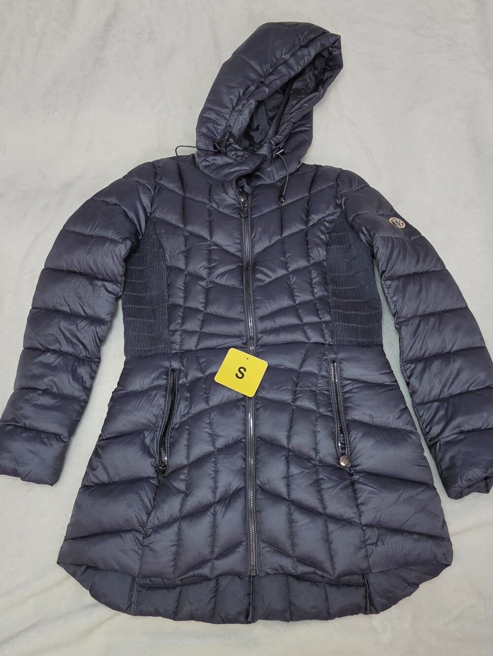 Bernardo Ladies' Hooded Packable Quilted Puffer Jacket Coat New With Tags & Bag